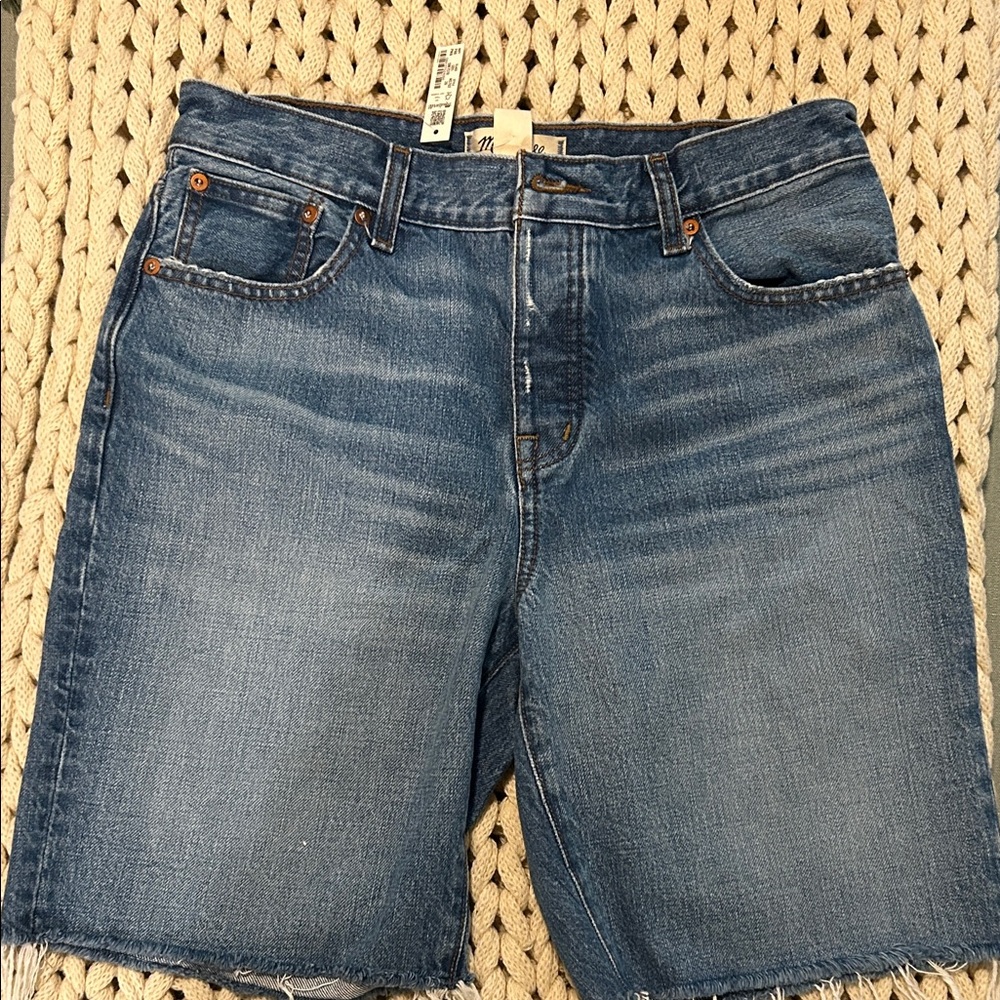 Madewell Blue Denim Women Shorts